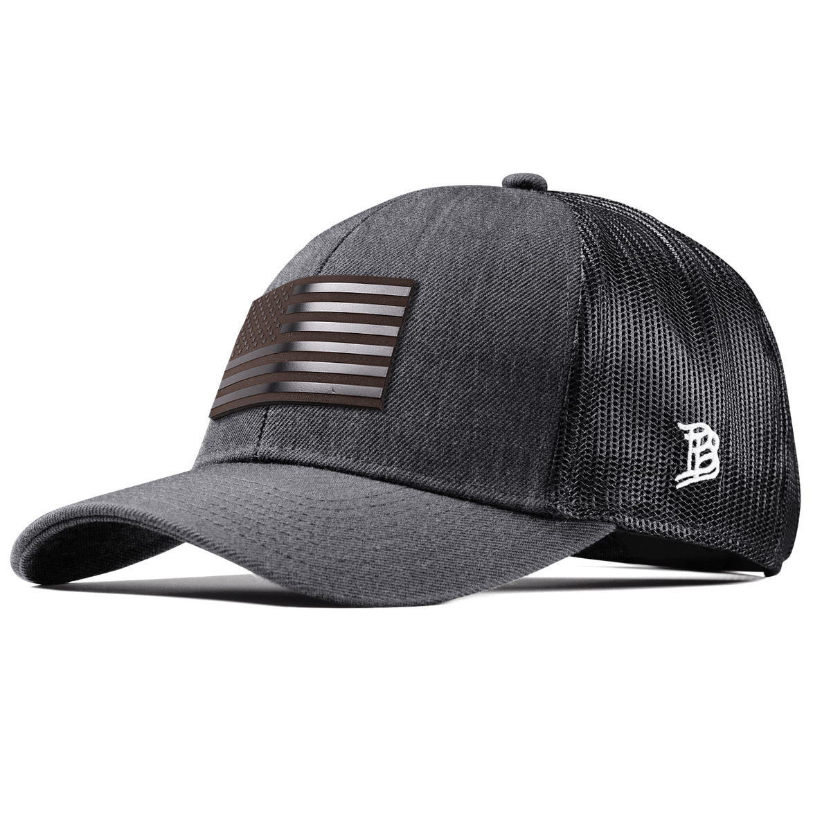 Old Glory Midnight Stretch Snapback Trucker Charcoal