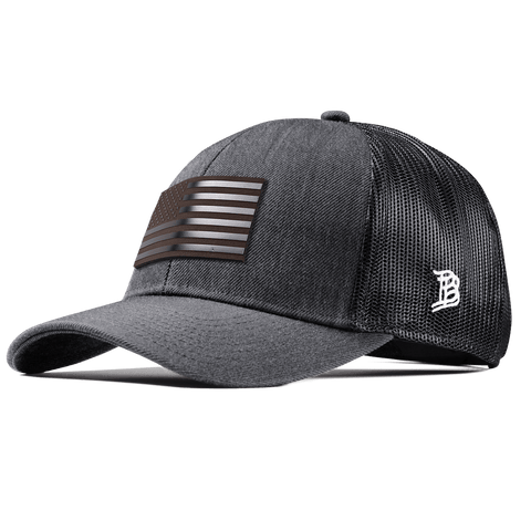 Old Glory Midnight Stretch Snapback Trucker Charcoal