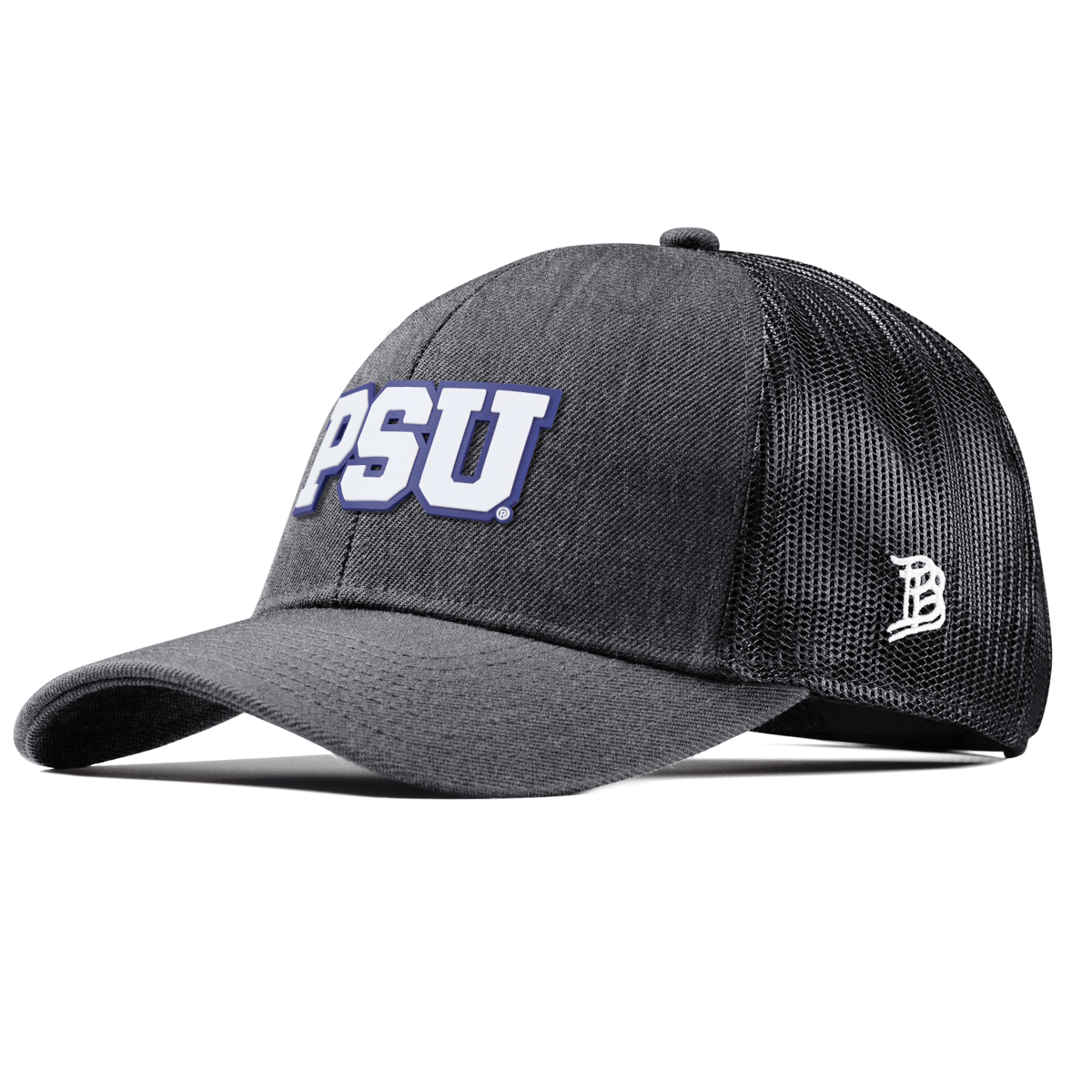 Pennsylvania State University "Penn State Block" Curved Stretch Trucker Charcoal