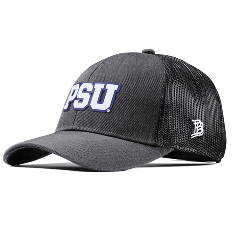 Pennsylvania State University "Penn State Block" Curved Stretch Trucker Charcoal