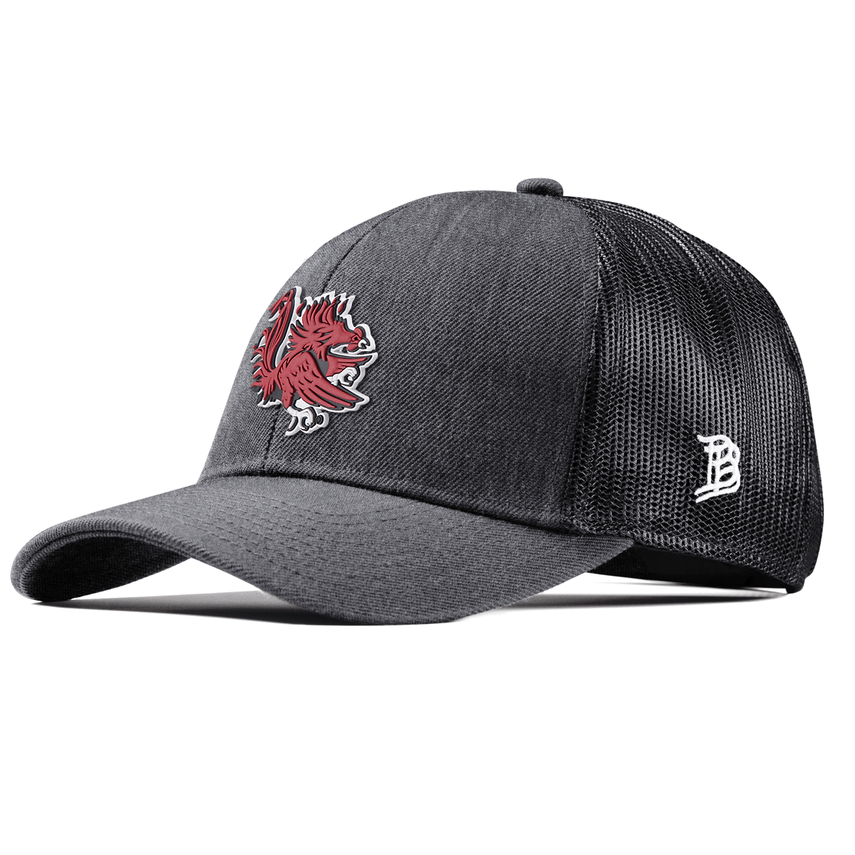 University of South Carolina "Sir Big Spur Logo" Stretch Snapback Trucker Charcoal