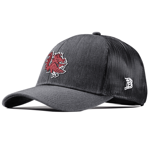 University of South Carolina "Sir Big Spur Logo" Stretch Snapback Trucker Charcoal