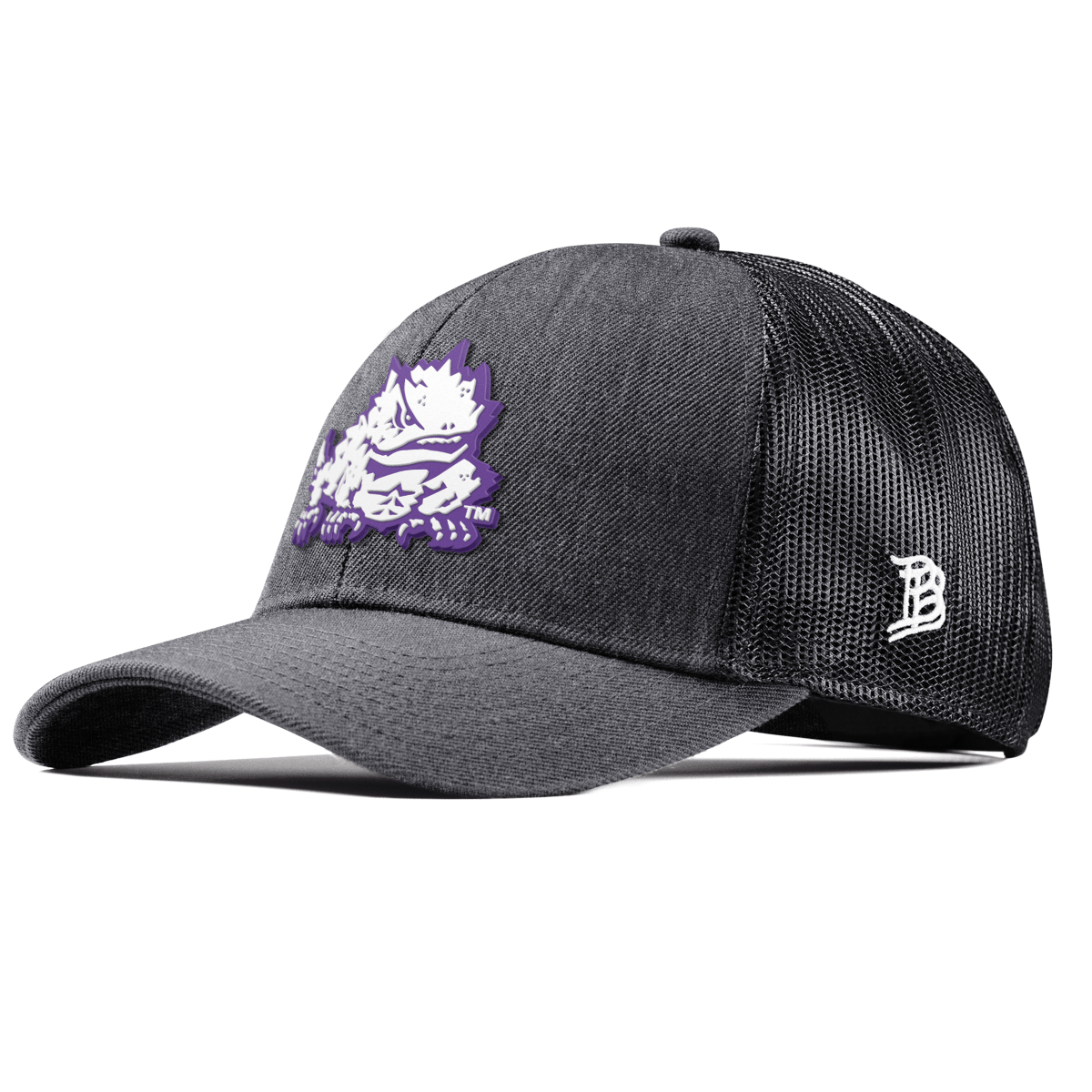 Texas Christian University "TCU Team Logo" Curved Stretch Trucker Charcoal