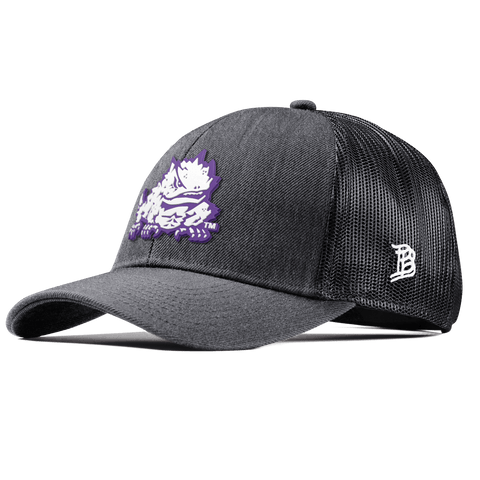 Texas Christian University "TCU Team Logo" Curved Stretch Trucker Charcoal