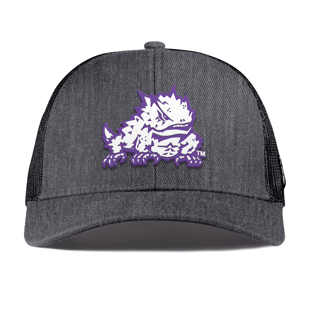 Texas Christian University "TCU Team Logo" Curved Stretch Trucker Charcoal