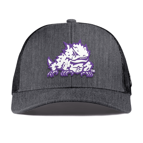 Texas Christian University "TCU Team Logo" Curved Stretch Trucker Charcoal