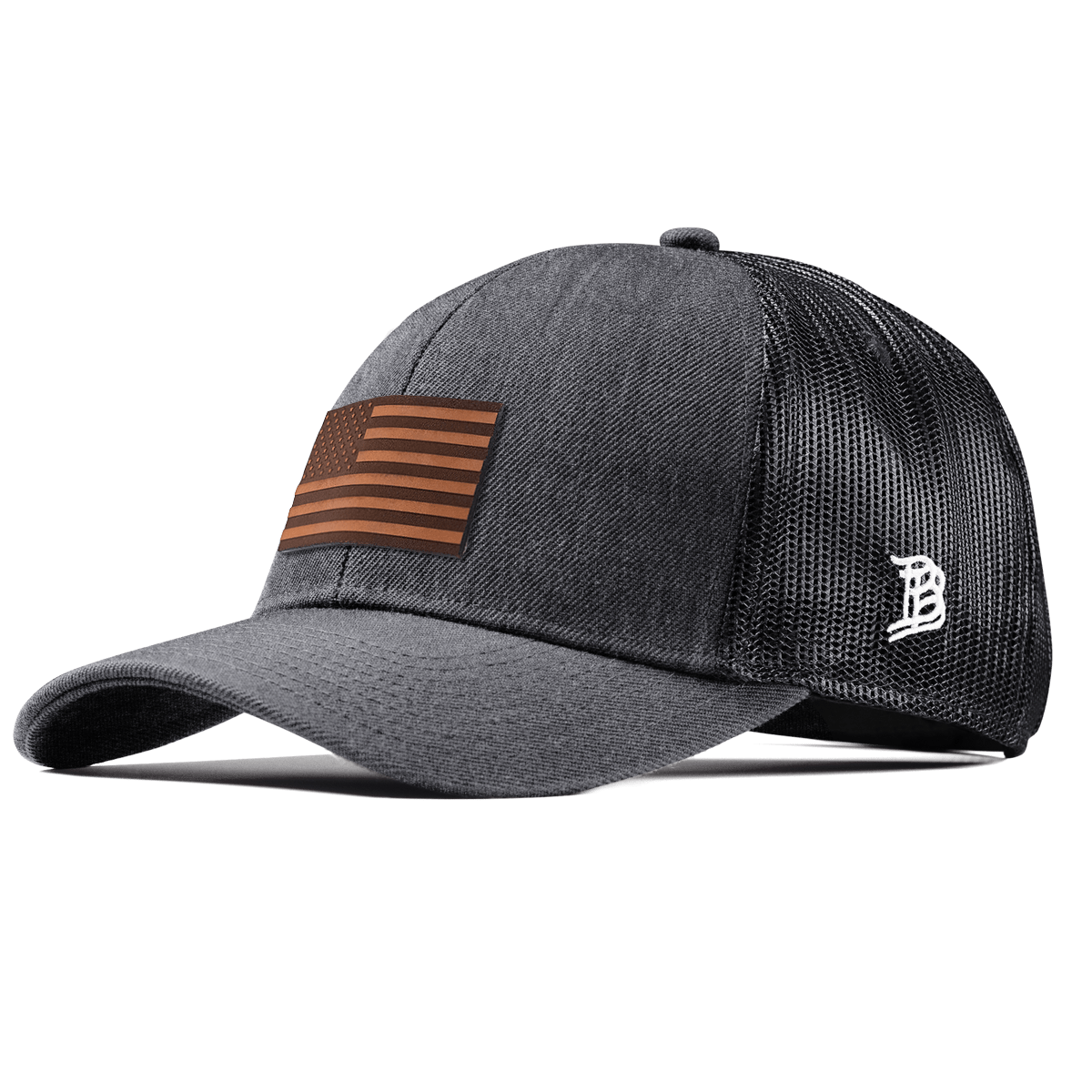 Old Glory Stretch Snapback Trucker Charcoal