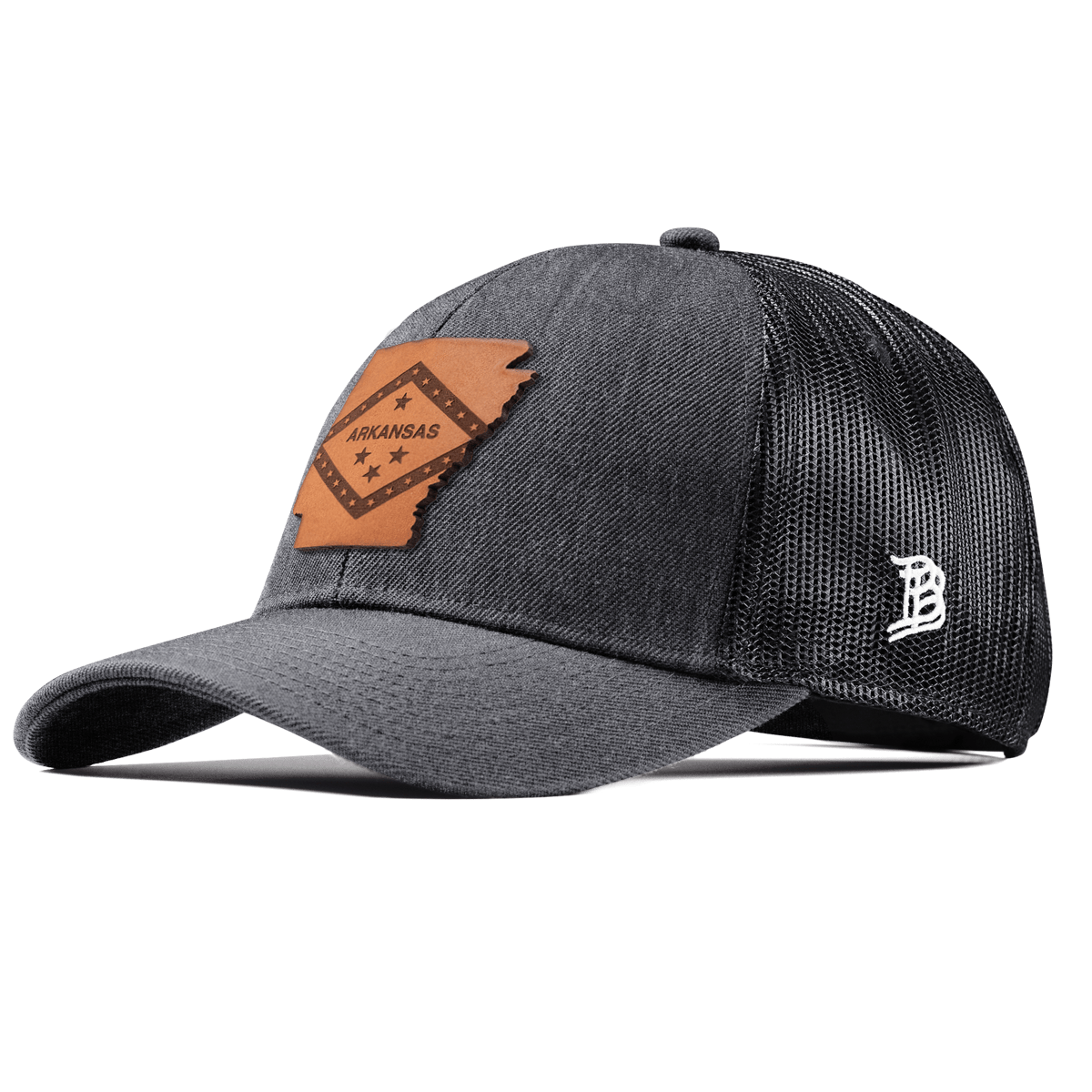 Arkansas 25 Stretch Snapback Trucker Charcoal