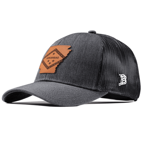 Arkansas 25 Stretch Snapback Trucker Charcoal