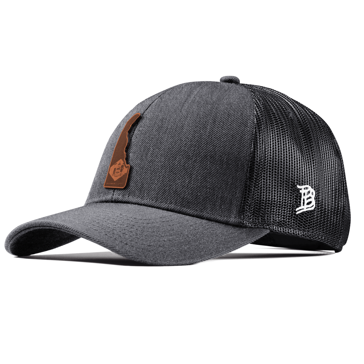 Delaware 1 Stretch Snapback Trucker Charcoal