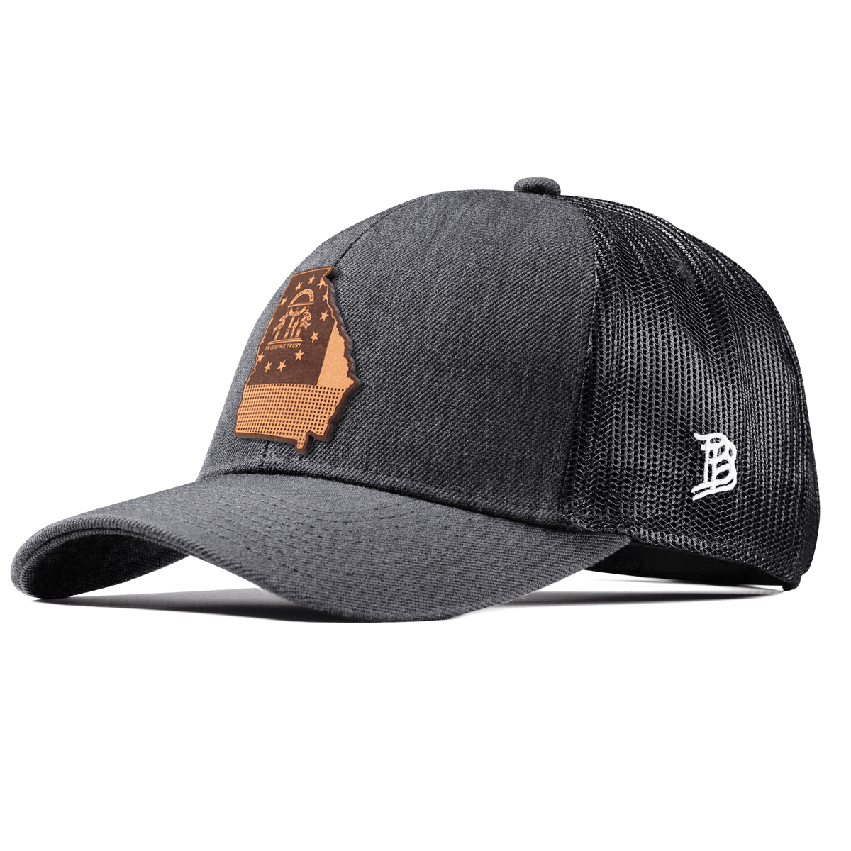 Georgia 4 Stretch Snapback Trucker Charcoal
