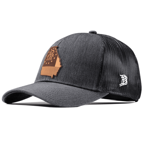 Georgia 4 Stretch Snapback Trucker Charcoal