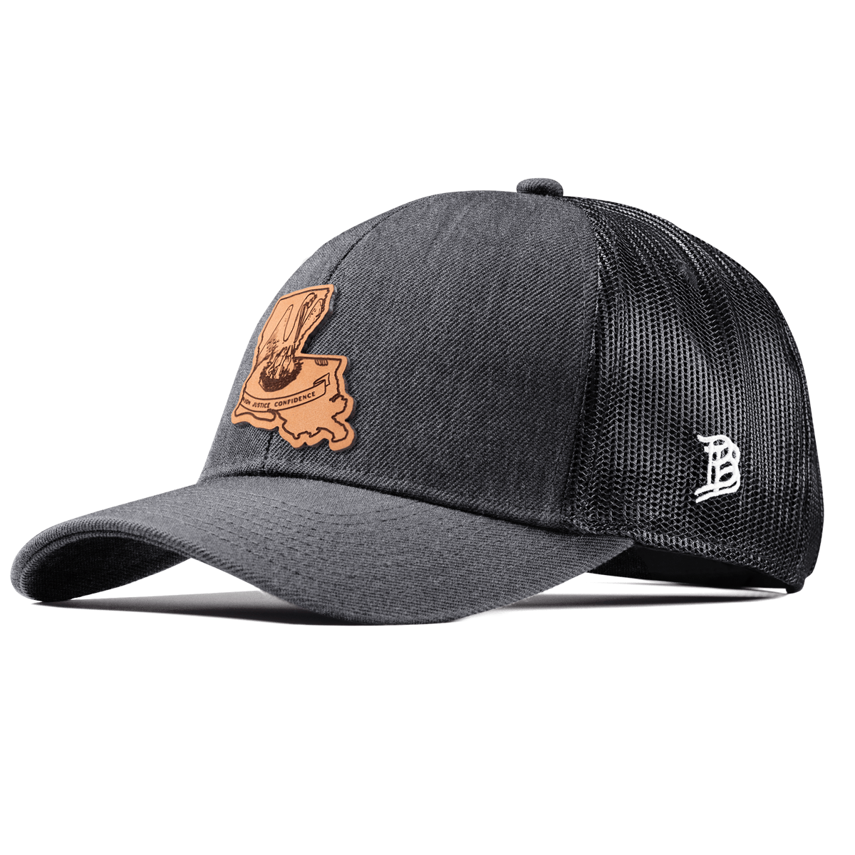 Louisiana 18 Stretch Snapback Trucker Charcoal