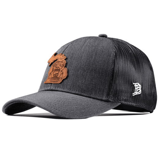 Michigan 26 Stretch Snapback Trucker Charcoal