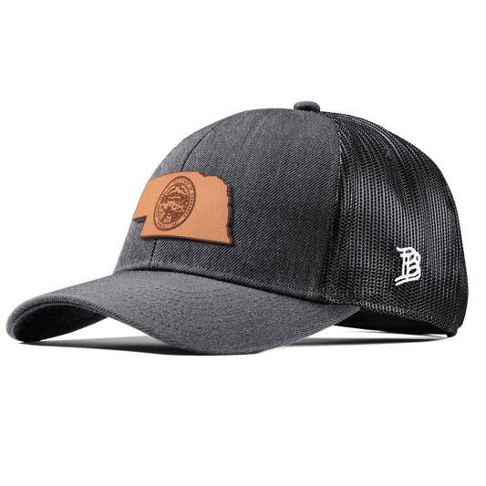 Nebraska 37 Stretch Snapback Trucker Charcoal