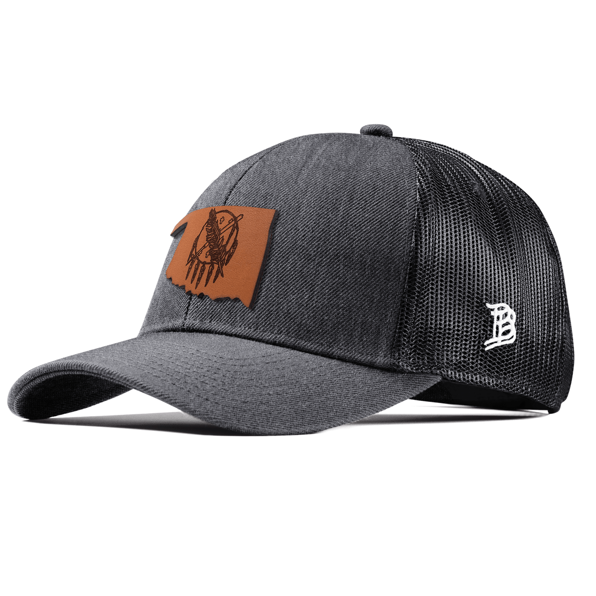 Oklahoma 46 Stretch Snapback Trucker Charcoal