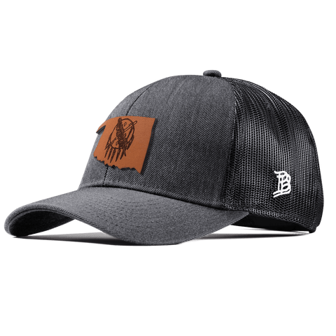 Oklahoma 46 Stretch Snapback Trucker Charcoal