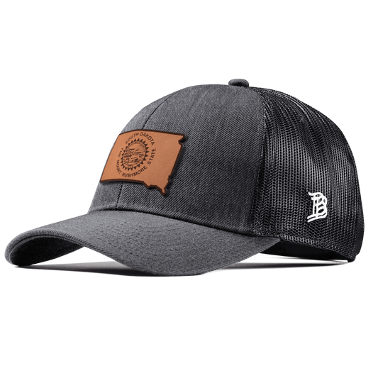 South Dakota 40 Stretch Snapback Trucker Charcoal
