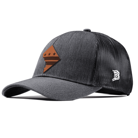 Washington DC Stretch Snapback Trucker Charcoal