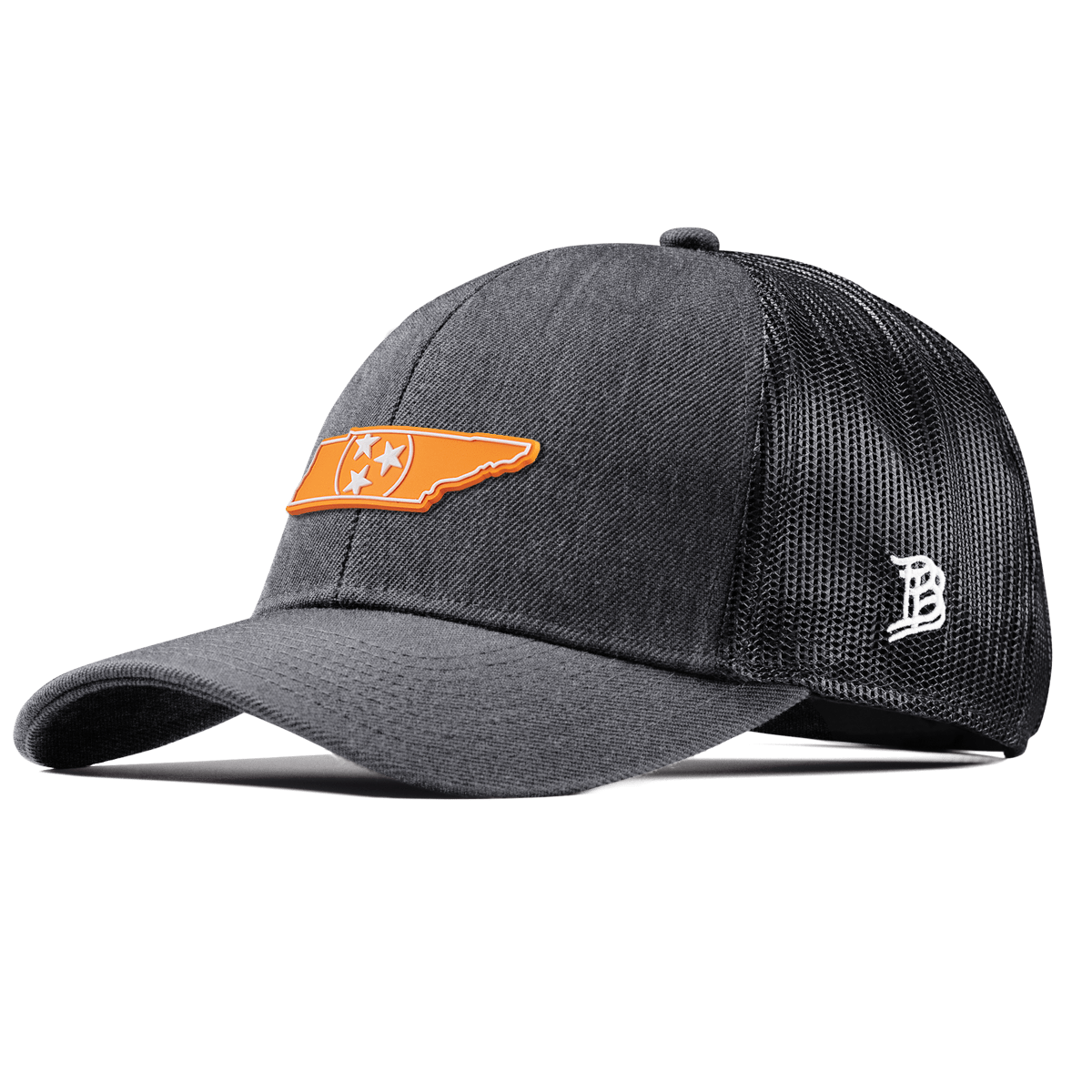 University of Tennessee "Tennessee Orange" Stretch Snapback Trucker Charcoal 