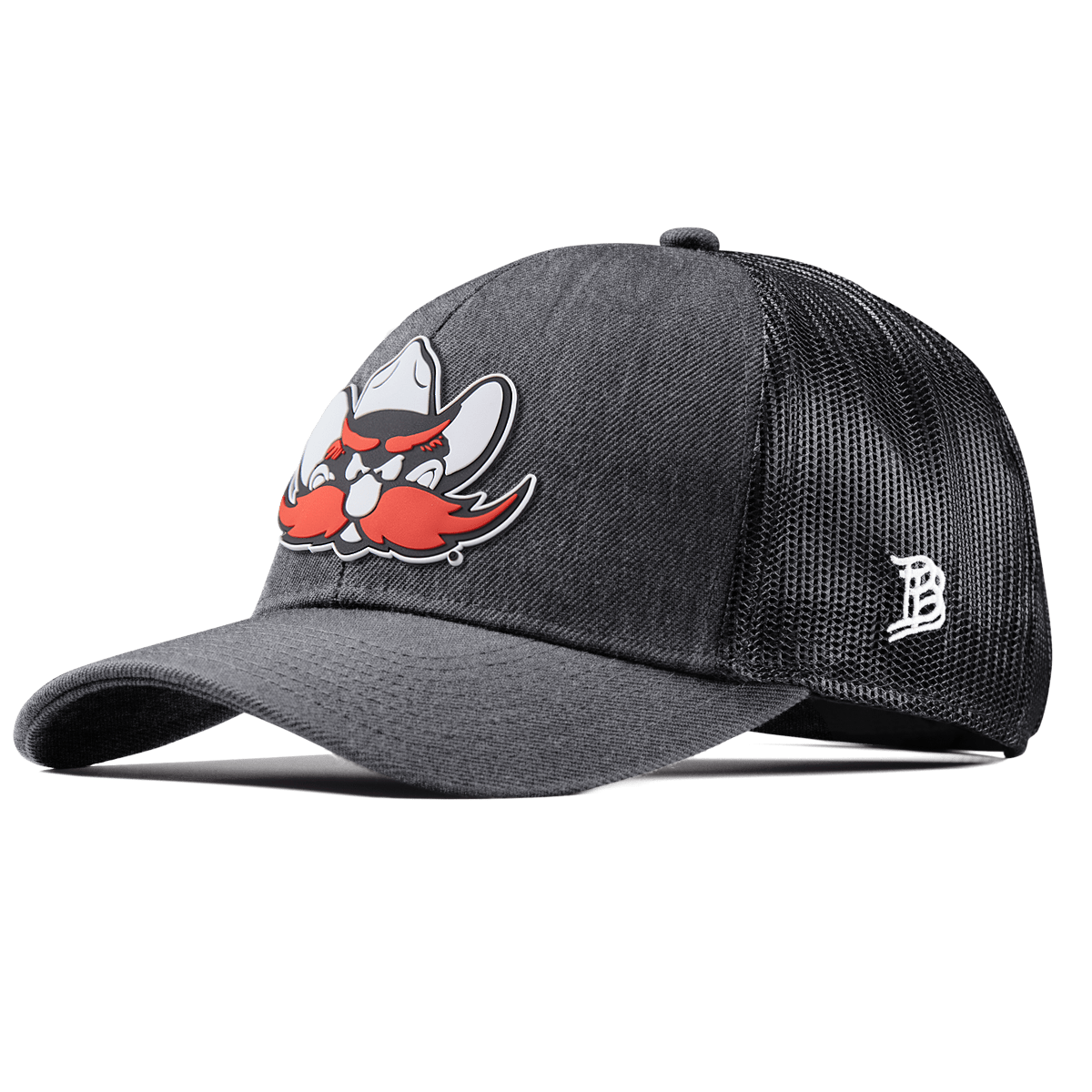 Texas Tech University "Texas Tech Raider Red" Stretch Snapback Trucker Charcoal