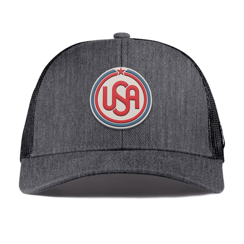 USA Icon Curved Stretch Trucker Charcoal