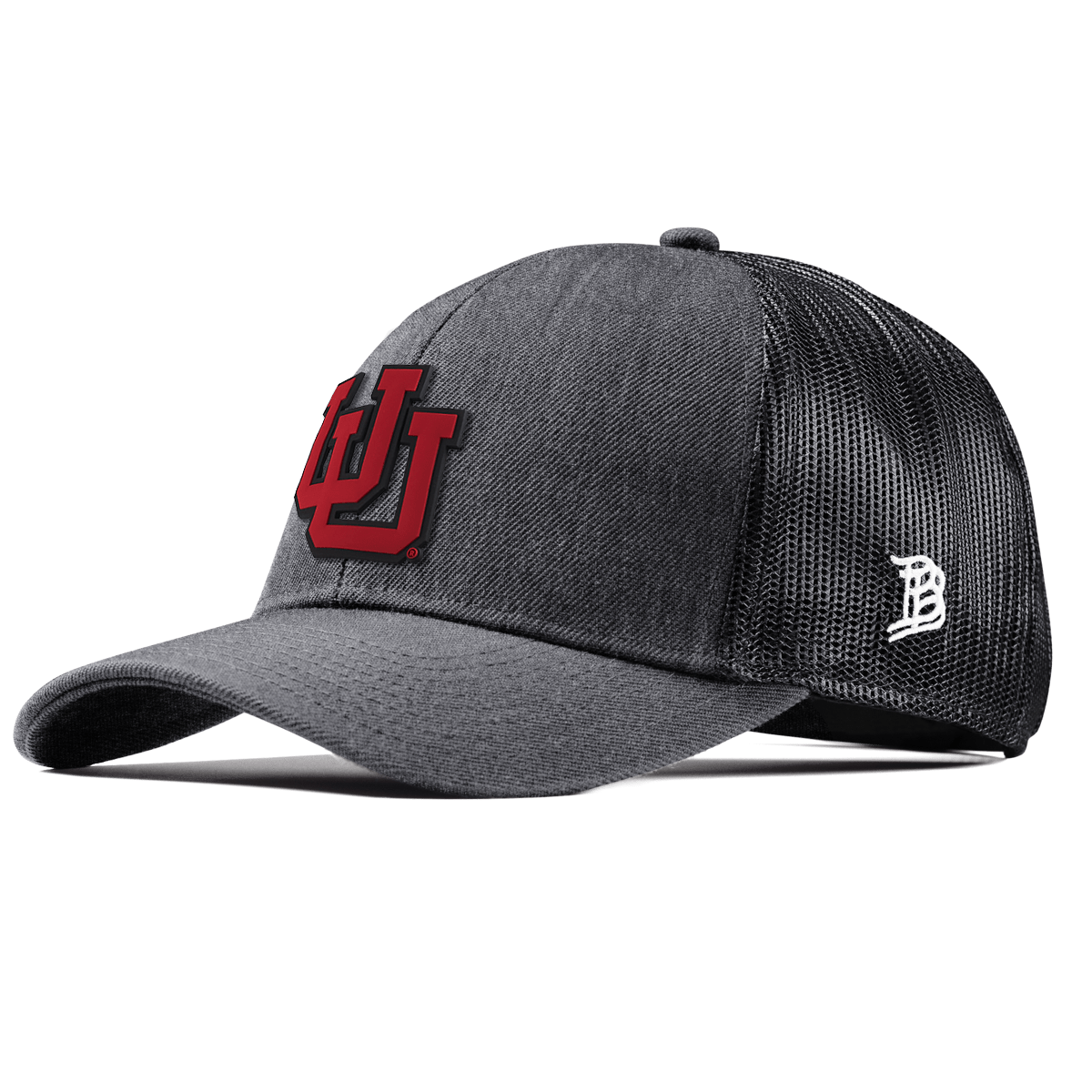 University of Utah "Utah Block" Stretch Snapback Trucker CHarcoal