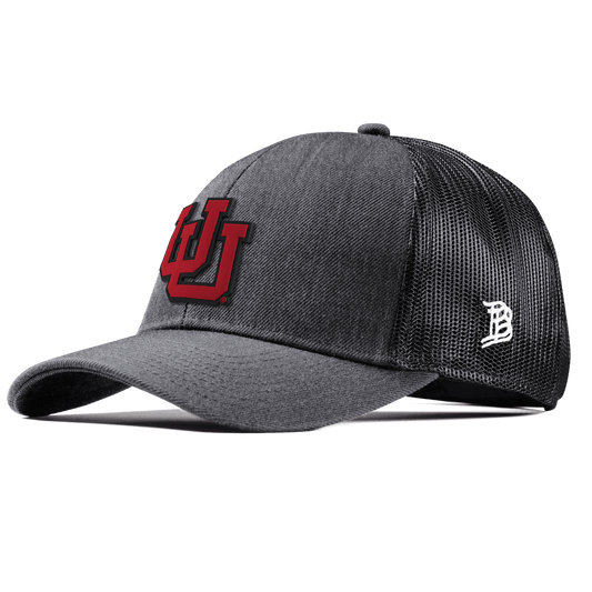 University of Utah "Utah Block" Stretch Snapback Trucker CHarcoal