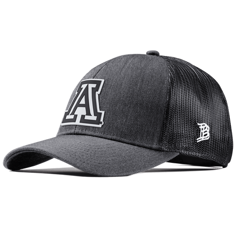 University of Arizona "Vintage Arizona Block" Stretch Snapback Trucker Charcoal