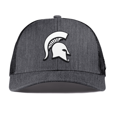 Michigan State University "Vintage MSU Team Logo" Curved Stretch Trucker Charcoal