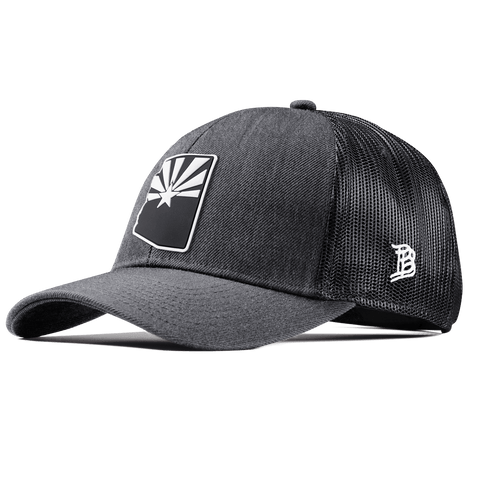 Arizona Vintage Stretch Snapback Trucker Charcoal
