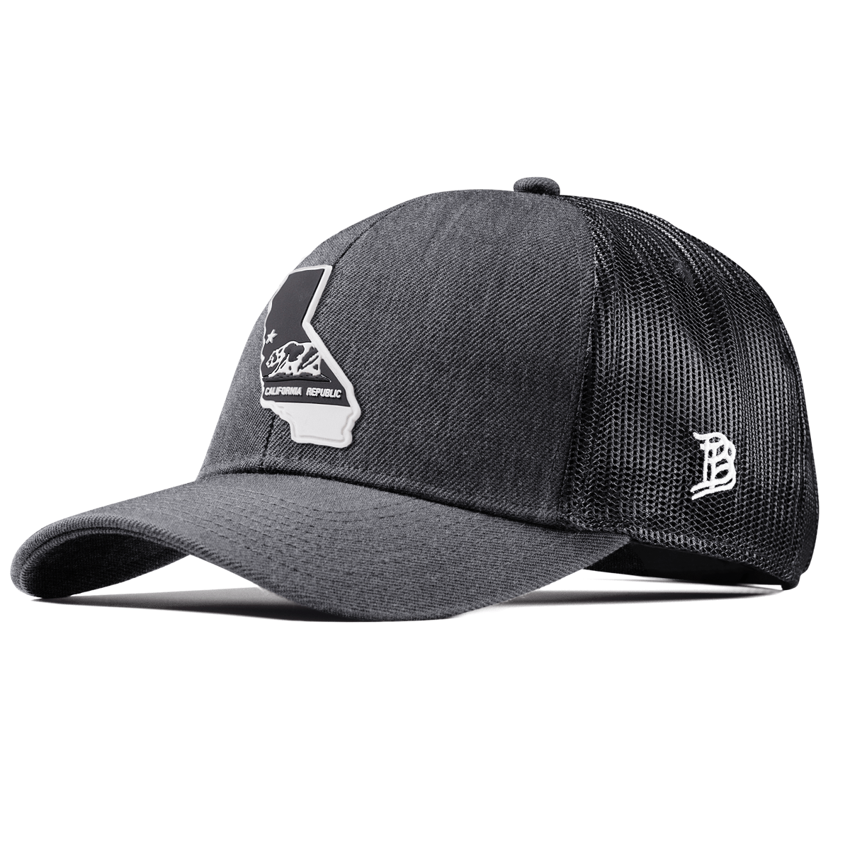 California Vintage Stretch Snapback Trucker Charcoal