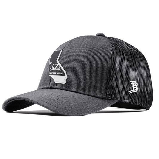 California Vintage Stretch Snapback Trucker Charcoal