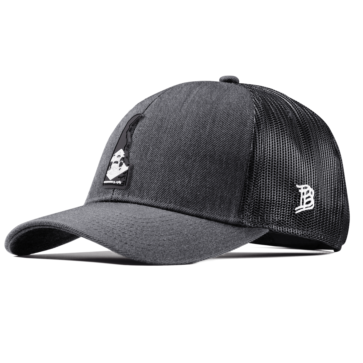 Delaware Vintage Stretch Snapback Trucker Charcoal