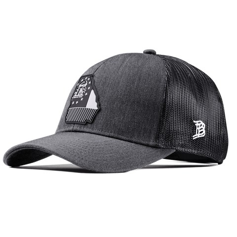 Georgia Vintage Stretch Snapback Trucker Charcoal