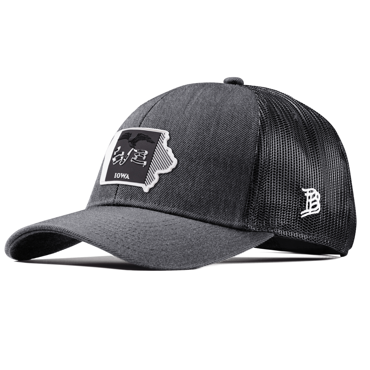 Iowa Vintage Stretch Snapback Trucker Charcoal