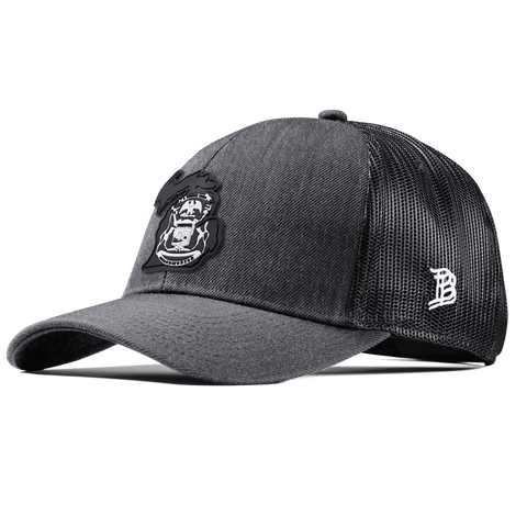 Michigan Vintage Stretch Snapback Trucker Charcoal
