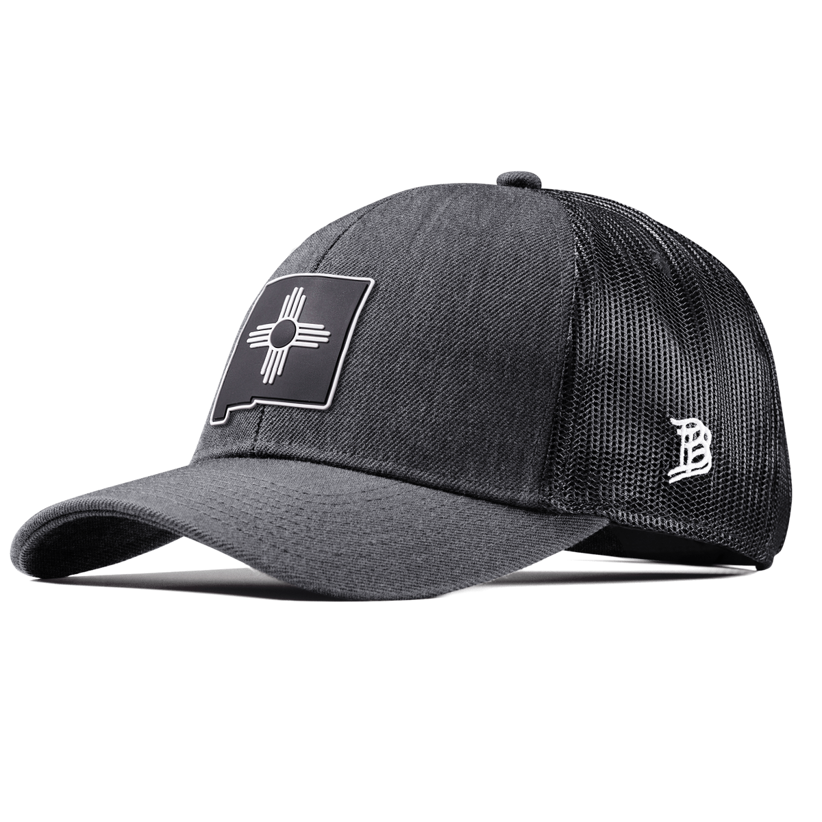 New Mexico Vintage Stretch Snapback Trucker Charcoal