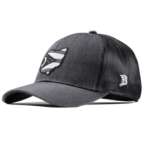 Ohio Vintage Stretch Snapback Trucker Charcoal