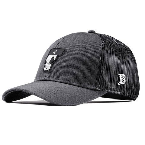 Vermont Vintage Stretch Snapback Trucker Charcoal