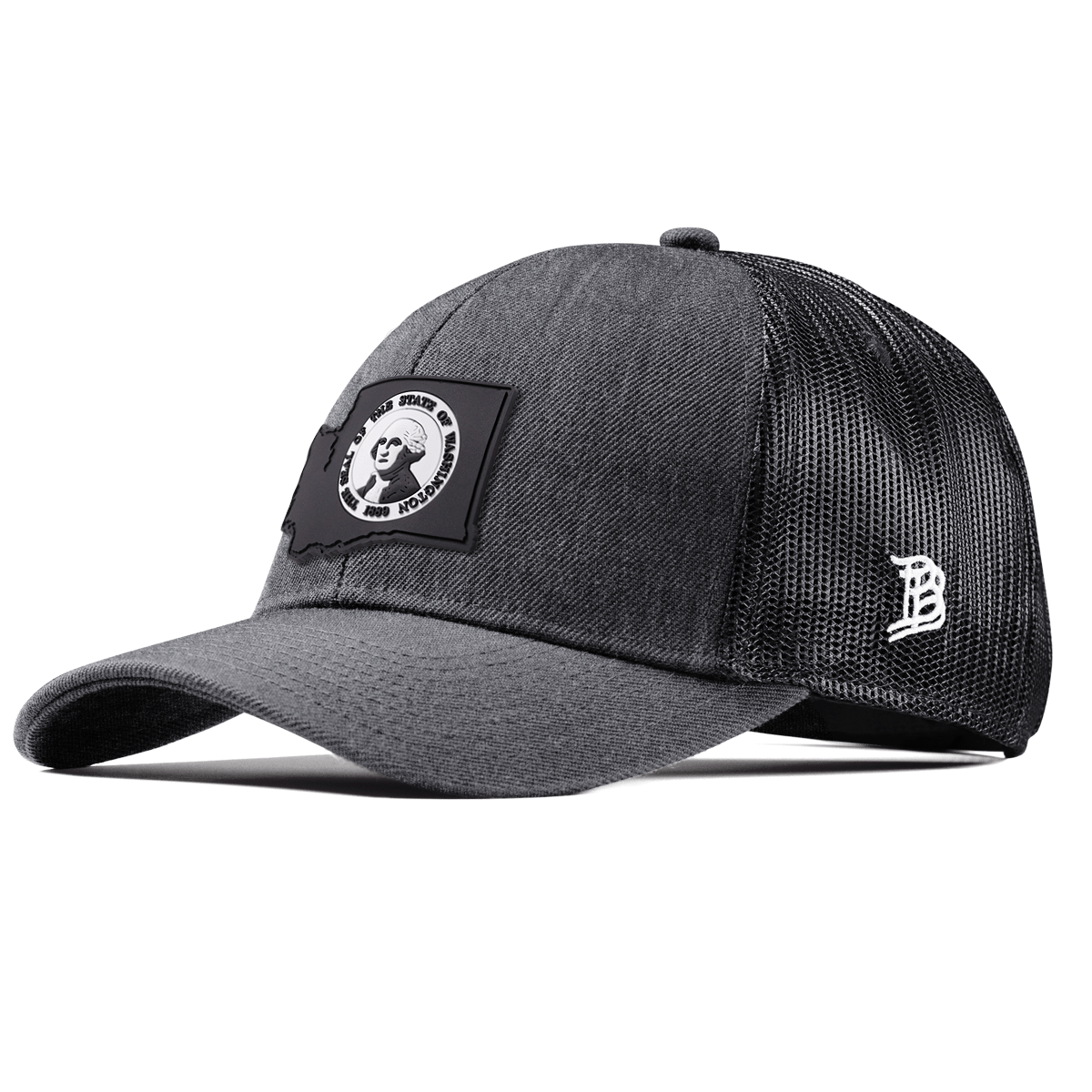 Washington Vintage Stretch Snapback Trucker Charcoal