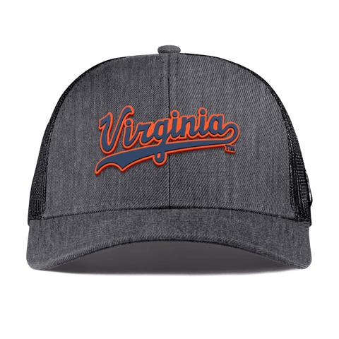 University of Virginia "Virginia Script" Curved Stretch Trucker Charcoal