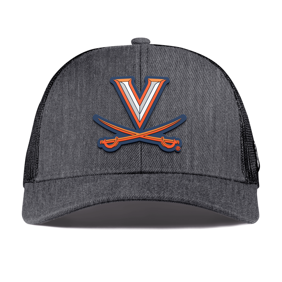 University of Virginia "Virginia Team Logo" Curved Stretch Trucker Charcoal