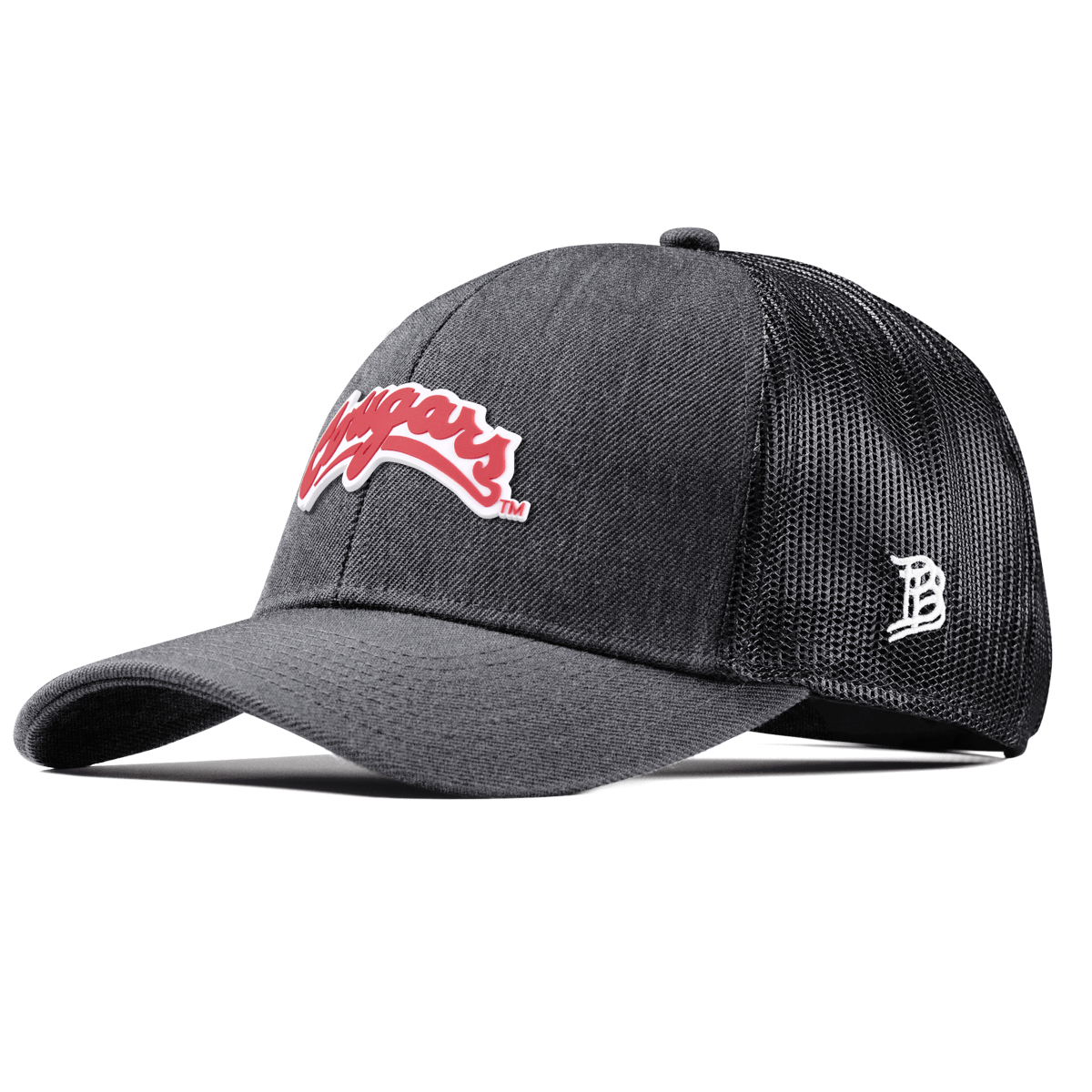 Washington State University "Washington State Cougars Script" Curved Stretch Trucker Charcoal