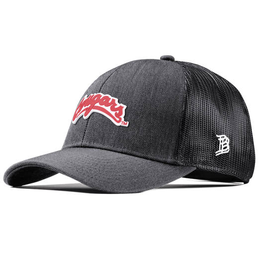 Washington State University "Washington State Cougars Script" Curved Stretch Trucker Charcoal