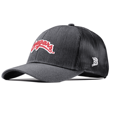 Washington State University "Washington State Cougars Script" Curved Stretch Trucker Charcoal