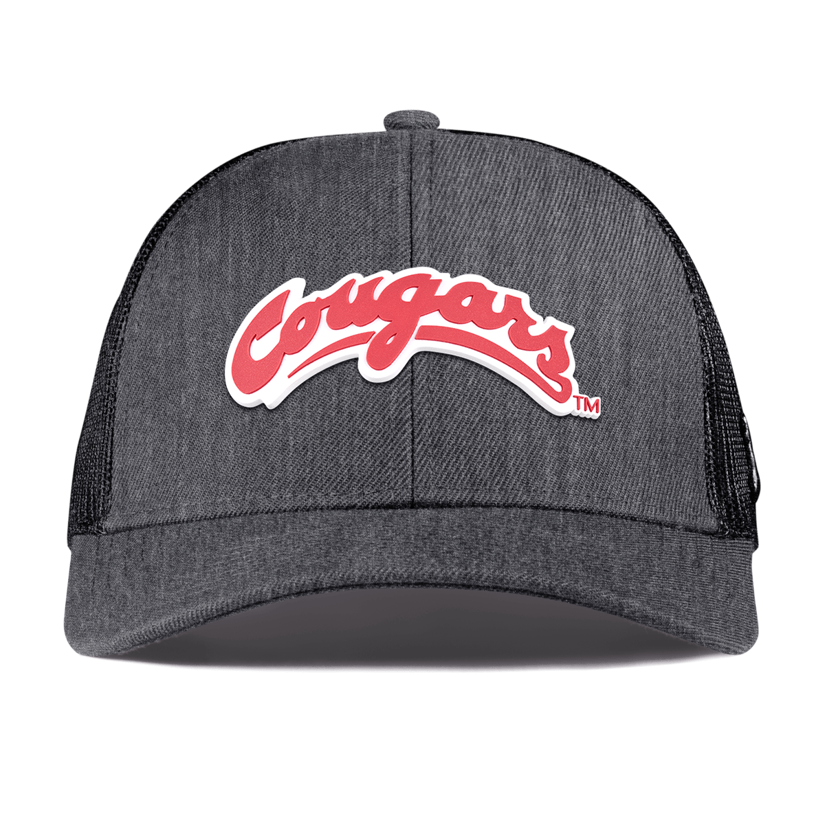 Washington State University "Washington State Cougars Script" Curved Stretch Trucker Charcoal