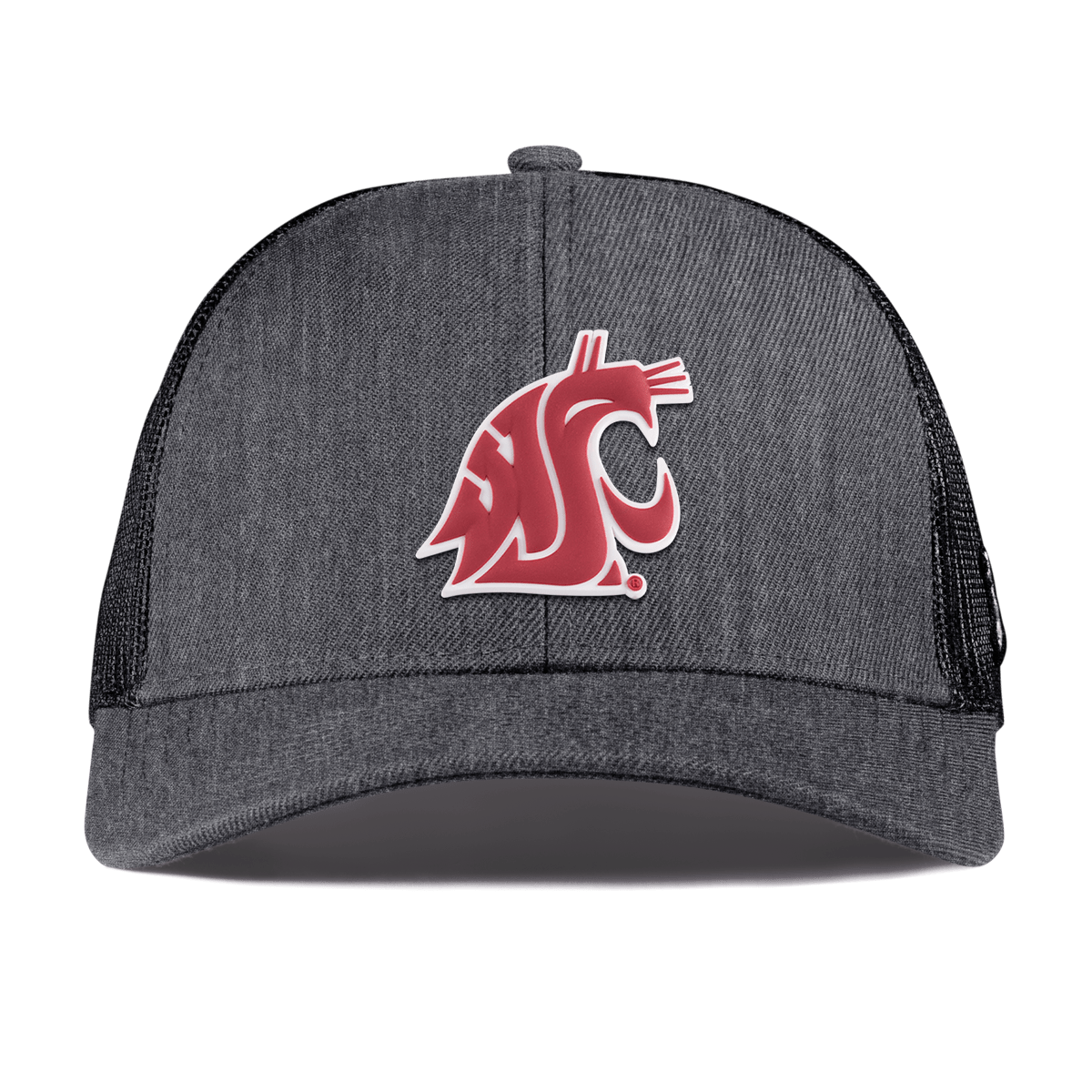 Washington State University "Washington State Team Logo" Curved Stretch Trucker Charcoal