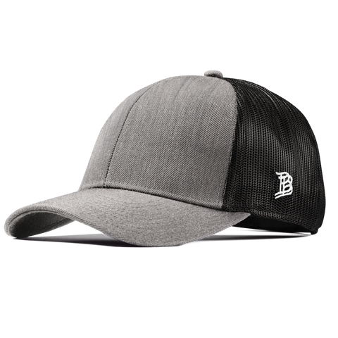 Bare Stretch Snapback Trucker Heather Gray