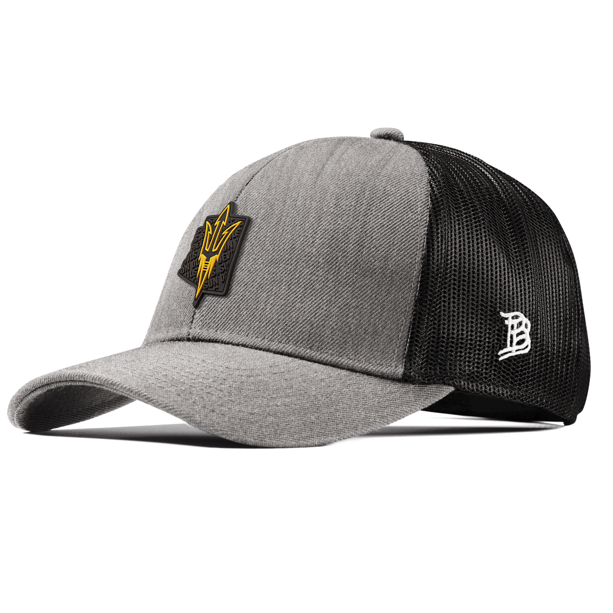 Arizona State University "ASU Pitchfork" Stretch Snapback Trucker Heather Gray 